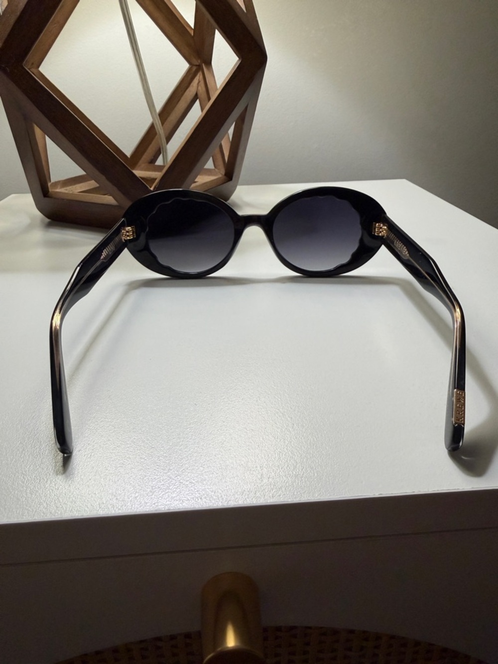 KREWE Black Oval Sunglasses - Picture 6 of 8